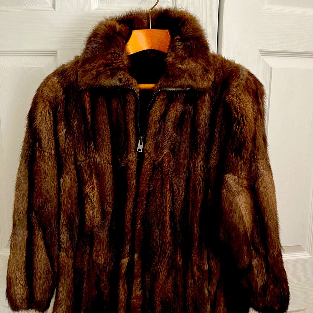 Genuine Muskrat Fur Coat By Jones Designs Gem